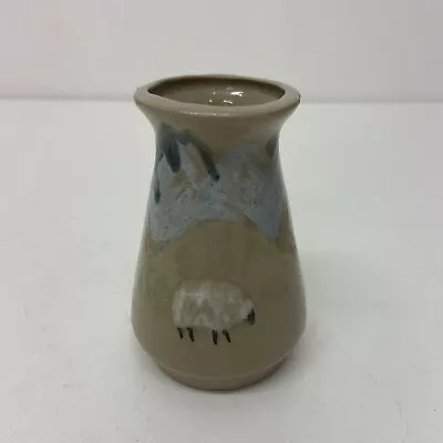 Buy Arran Pottery Small Vase Bud Vase Sheep Design SF1 • 17.99£
