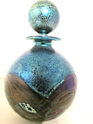 Buy MICHAEL HARRIS ISLE OF WIGHT 'NIGHTSCAPE' Scent Bottle British Studio/Art Glass. • 65£