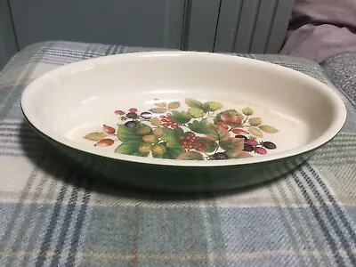 Buy Cloverleaf Country Fruits Oval Serving Dish Pottery Lasagne Pie Crumbles • 10£