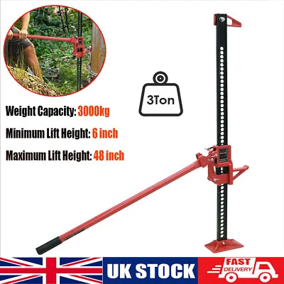 Buy 48  3000kg Steel High Lifting Offroad Rescue Recovery Rachet Farm Jack Uk • 63.49£