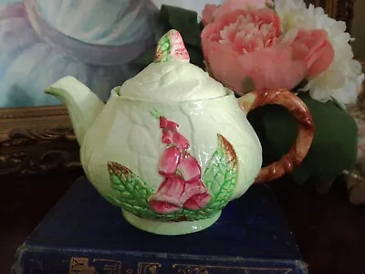 Buy Vintage Carlton Ware Foxglove Small Green Teapot - Australian Design • 55£