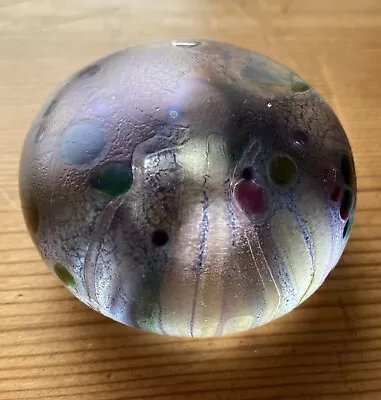 Buy Isle Of Wight Iridescent Abstract Surface Glass Art Paperweight-  • 9.98£