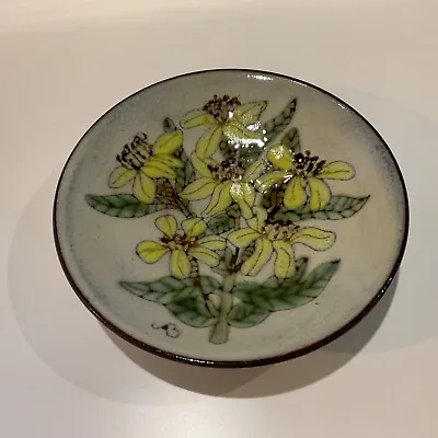 Buy Mid-Century CHELSEA STUDIO Pin / Trinket Dish ~ Signed 'AB' Handmade Art Pottery • 12£