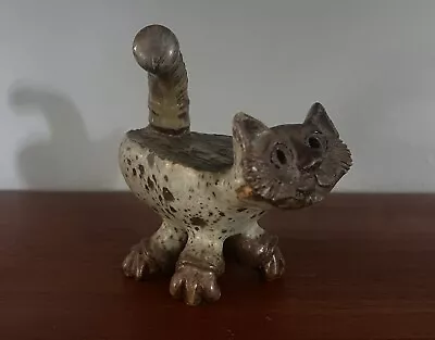 Buy Signed And CLIFF STEWART Art Pottery Sculpture MCM Cat • 119.15£
