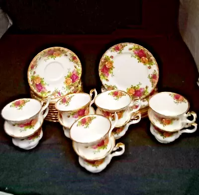 Buy Royal Albert Old Country Roses Bone China Set Of 10 Cups & Saucers & Side Plates • 9.99£