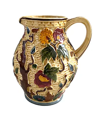 Buy H.J. Wood Staffordshire Vintage Indian Tree Majolica Pottery Pitcher - 8  Tall • 55£