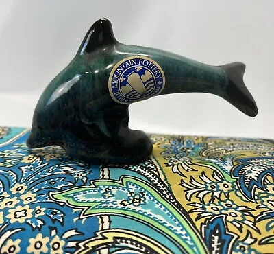 Buy Blue Mountain Pottery Blue Green Dolphin Figurine • 13.99£