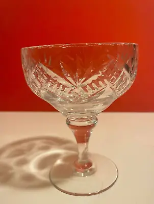 Buy Edinburgh Crystal Tall Sherbet Glass, Signed, Vintage • 13.15£