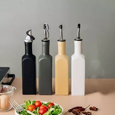 Buy Ceramic Olive Oil Dispenser Bottle Opaque Oil Cruet Leak Proof Vinegar Container • 9.89£