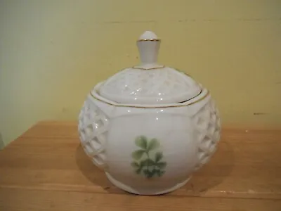 Buy Donegal Parian Shamrock Lidded Bowl  Vintage Irish Pottery • 6£