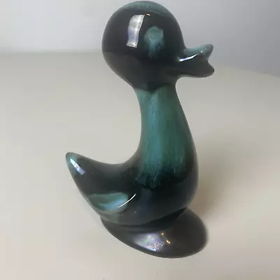 Buy VTG Blue Mountain Pottery Duck Figurine 5.5” Green Black Drip Glaze MCM Canada • 18.97£