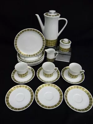 Buy Mid-Century Atomic 20 Pc Thomas Germany Porcelain Dessert / Coffee Set; Mint • 122.39£