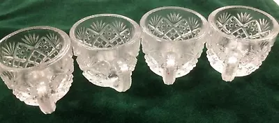 Buy Vintage 4 Miniature  Pressed Glass Doll Tea Cups 1 ⅛  High-Clear • 8.54£