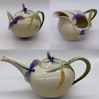 Buy Vintage Art Nouveau Franz Dragonfly Porcelain Tea Set By Jen Woo • 160£