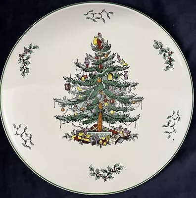 Buy Spode Christmas Tree 11 Inch Ceramic Domed Cake Plate Serving Platter • 12.50£