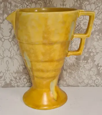 Buy Vintage Beswick Ware Art Deco Ceramic Orange Peach Drip Jug Pitcher Pourer N 174 • 28£