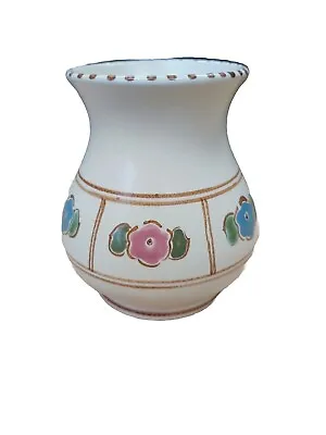 Buy Vintage Retro Honiton  Pottery Devon Floral Vase • 10£