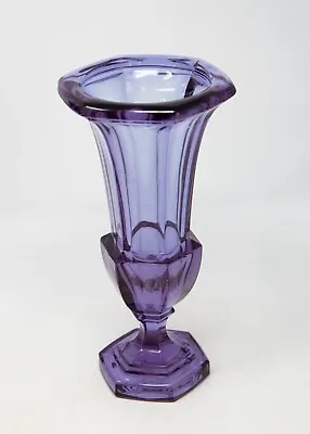 Buy Moser Amethyst Purple Neodymium Crystal Glass Vase, Made In Germany • 85.83£