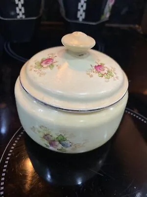 Buy Crown Ducal Ware England Trinket Pot With Lid  Floral  • 6.99£