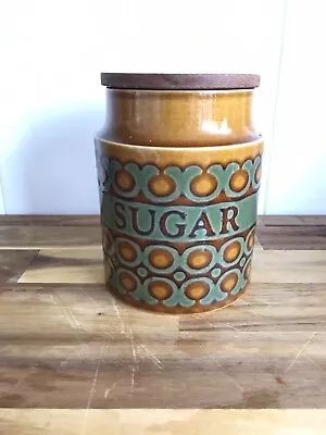 Buy Hornsea Bronte Sugar Container, Vintage Ceramic Storage 15cm Tall, 1973 • 17.50£