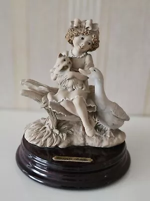 Buy RARE Giuseppe Armani Florence Capodimonte Figurine Girl With Pets. • 45£