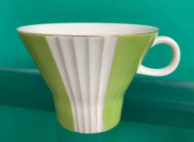 Buy Vintage Cup Noritake China Japan Green Geometic Design • 15£