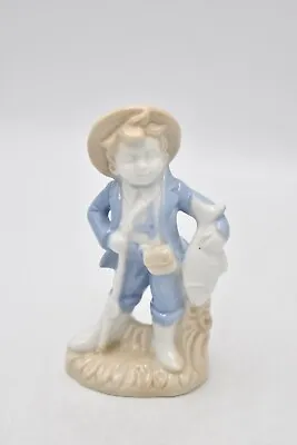Buy Vintage Lladro Style Fisherman Figurine Statue Ornament • 9.95£