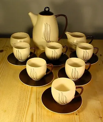 Buy Carlton Ware Windswept Coffee Set - Coffee Pot Cups & Saucers Milk & Sugar • 15£