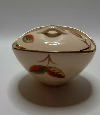 Buy Art Deco Autumnal Fall Design Arthur Wood Pottery Honey Pot Temple Finial Gold  • 15£