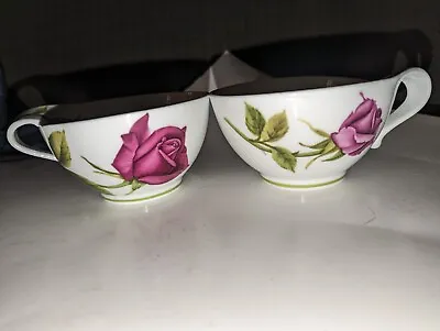 Buy Naremoa Studio Doug Kang Porcelain Rose Footed Tea Cups Set Of 2 • 12.98£