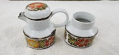 Buy 2 Lot Midwinter Flower Creamer Tea Sugar Cup Mug Lid England Lid Great Shape! • 9.65£