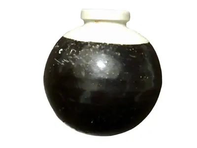 Buy WW2 IJA Imperial Japan Pottery Souvenir Flower Vase Black Seto Ware 黒瀬戸焼 • 93.89£