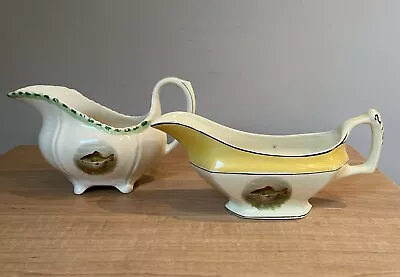 Buy 2 Vintage Woods Ivory Ware Gravy/Sauce Boats With Fish Picture • 11.50£