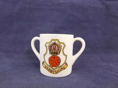 Buy Vintage Goss Crested Ware Two Handled Cup - Tideswell. • 8.96£