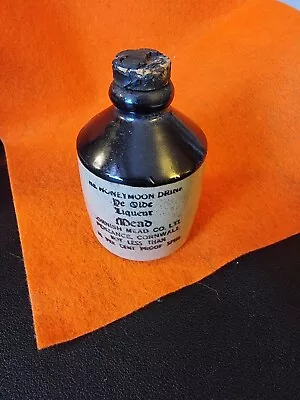 Buy Stoneware Bottle Jug The Honeymoon Drink Ye Olde Mead Cornwall Vintage 4'' - VGC • 5.99£