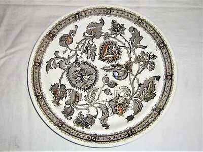 Buy Ridgway Jacobean Staffordshire Brown Multi Colour Ironstone 10 Inch Plate   • 10£