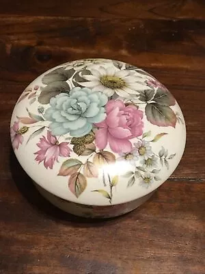 Buy Purbeck Gifts Poole Dorset Made In England Floral Decorated Trinket Pot With Lid • 2.99£