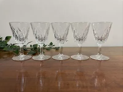 Buy Set Of 5 Small Cut Glass Sherry Glasses • 19.95£