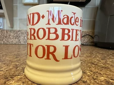 Buy Emma Bridgewater Robbie Williams Made In Stoke Mug. Red • 15.99£