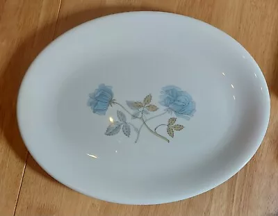 Buy Serving Platter Charger Plate Wedgwood Ice Rose Pattern Blue White Grey Roses • 15£