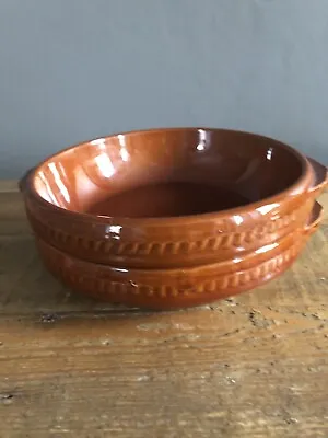 Buy 2 Vintage French Grespots Digoin 20 Terracotta Pottery Baking Serving Dishes. • 20£