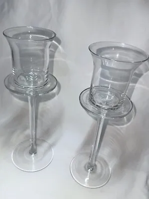 Buy 10  Tall Crystal Clear Votive Candle Holder  Set Of 2 • 13.28£