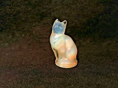 Buy Vintage Sabino Paris Opalescent Art Glass Cat Figurine 2  - Damaged • 34.14£