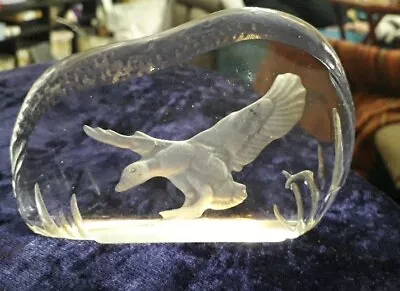 Buy Vintage Wedgwood Crystal Glass Paperwight, Duck In Flight (sb3) • 8£