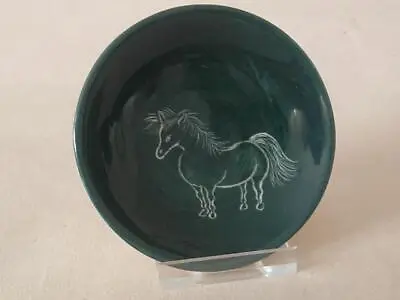Buy Small Scrafitto Studio Pottery Wales Pony Dish • 14.99£