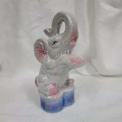Buy Vintage Lusterware Elephant Figurine Trunk Up • 18.97£
