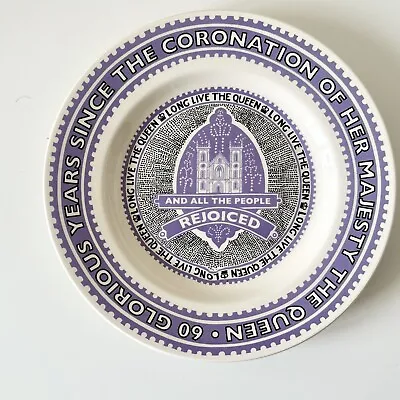 Buy Emma Bridgewater Queen Elizabeth II Diamond Jubilee Plate 8.5” Rare Collectors • 31.99£