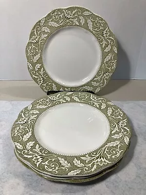 Buy J&G Meakin Renaissance Green 10  Dinner Plates [Set Of 4] England Staffordshire • 45.05£