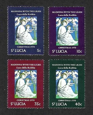 Buy St Lucia 1970 Christmas/ Della Robbia Complete Set Of 4 Values (SG 301-304) MNH • 0.99£
