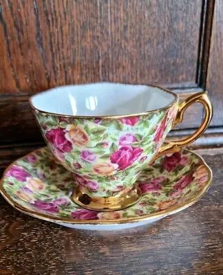 Buy Royal Albert Bone China Cup & Saucer Old Country Roses Chintz Collection 1999 • 19.99£